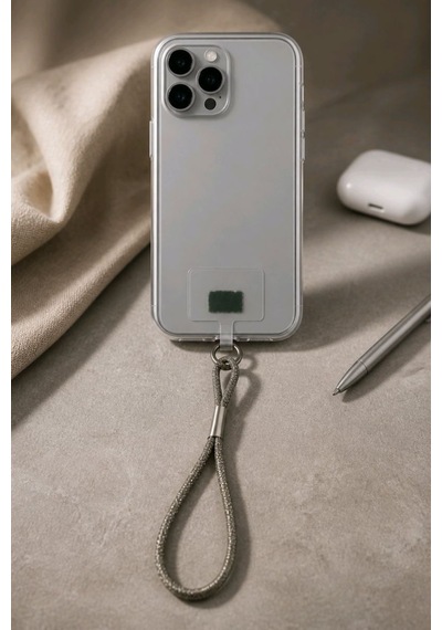 Gümüş Renkli 25 Cm Uzunluğunda Telefon Askısı