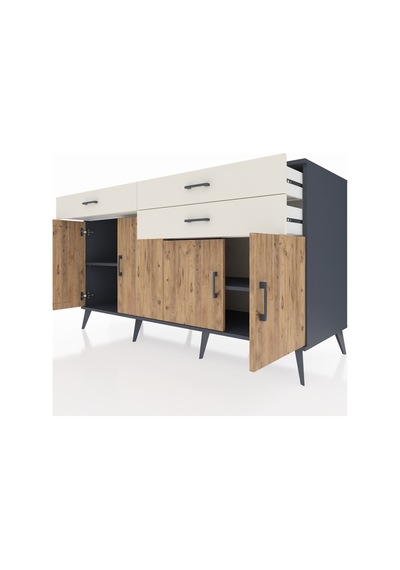 Kronos Konsol 2 Raflı 3 Çekmeceli 4 Kapaklı 176x59x99 Antrasit-ça Antrasit-çam/aytaşı Kronos Konsol 2 Raflı 3 Çekmeceli 4 Kapaklı 176x59x99 Antrasit-ça Antrasit-çam/aytaşı