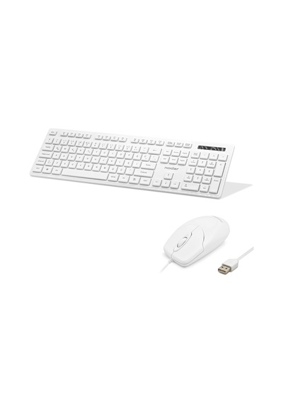 Klavye Ve Mouse Seti - Beyaz Km8520