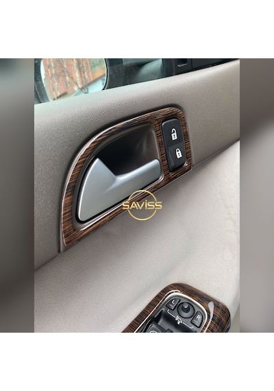 Volvo S40 Özel desen Koyu Meşe Full set,Torpido Maun Kaplama,Konsol Kaplama (Koyu Meşe)