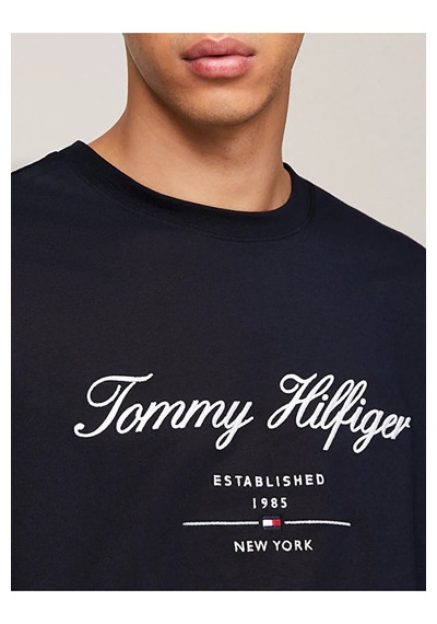 Tommy Jeans Tommy Hilfiger Sıfır Yaka Erkek T-shirt SIYAH