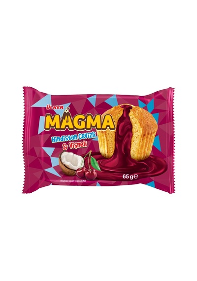Ülker Dankek Magma Kek Hindistan Cevizli Vişne 65g 16'lı Paket 3'li Ekonomik Paket - 3 Adet Tarı