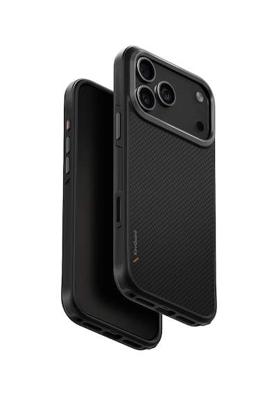 Apple Uyumlu iPhone 17 Pro Max Keva Karbon Kapak Armaid Fiber Magsafe Özellikli Premium Koruyucu Kılıf Siyah
