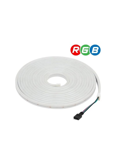 5 Metre Rgb Esnek Neon Led Şerit 12 Volt 6x12mm