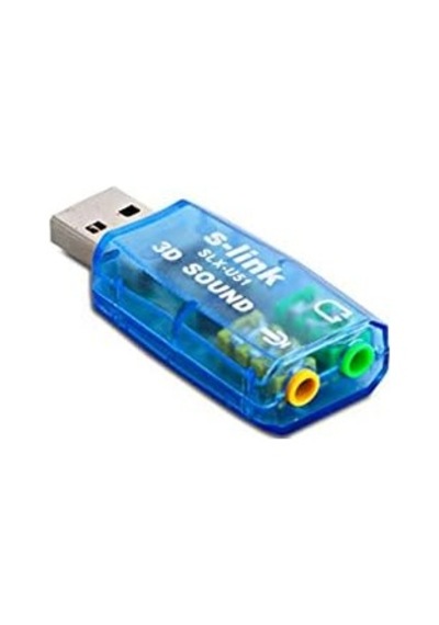 Slx-u51 Usb Ses Kartı 2.0 Çevirici Adaptör