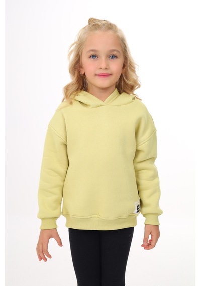 Toontoy Kız Çocuk Baskılı Sweatshirt Açık Yeşil