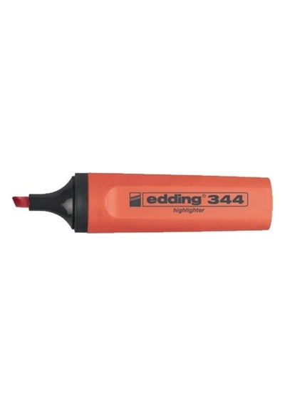 Edding Fosforlu Kalem 344 Nar Çiçeği - Kırmızı