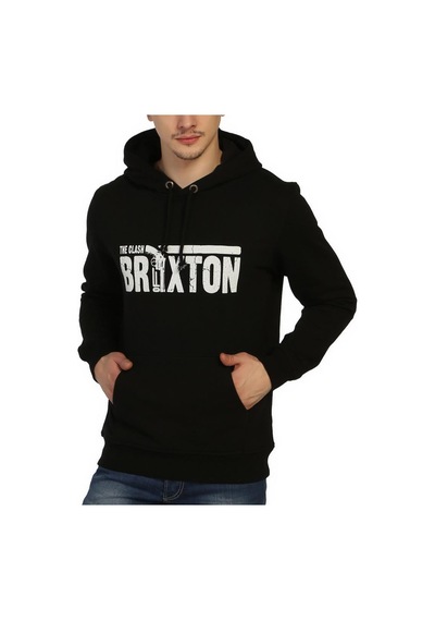Bant Giyim - Clash Siyah Kapşonlu Erkek Sweatshirt Siyah
