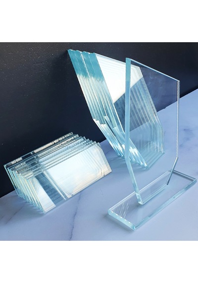 Decorita Plaket | Kristal Cam Plaket|Şekil-2|Baskısız|10'lu Takım
