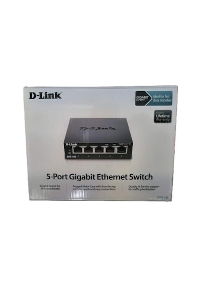 D-lınk Dgs-105/e 5 Port 10/100/1000 Gigabit Switch Metal Kasa