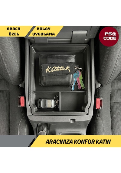 Toyota Hilux 2016-2025 İle Uyumlu, Orta Konsol Düzenleyici-organizer
