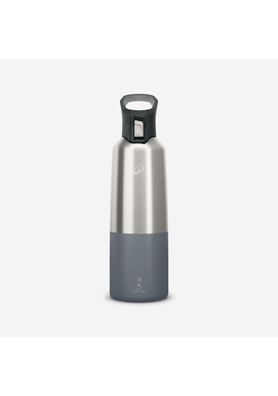 Quechua Outdoor Paslanmaz Çelik Termos - 1 L - Gri - 900