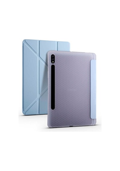 Samsung Uyumlu Galaxy Tab S7 Plus T970 Kılıf Tri Folding Smart With Pen