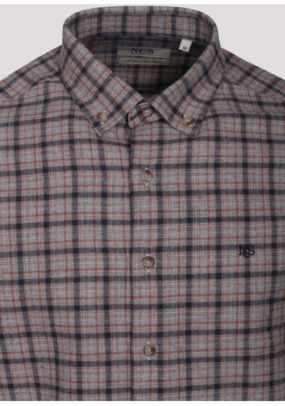 Erkek Gömlek Kiremit Uzun Kol Ekose Kareli Flanel Yün Tuşeli Slim Fit Düğmeli Yaka Shirt Ncs Jeans 7270-kiremit Kiremit Erkek Gömlek Kiremit Uzun Kol Ekose Kareli Flanel Yün Tuşeli Slim Fit Düğmeli Yaka Shirt Ncs Jeans 7270-kiremit Kiremit