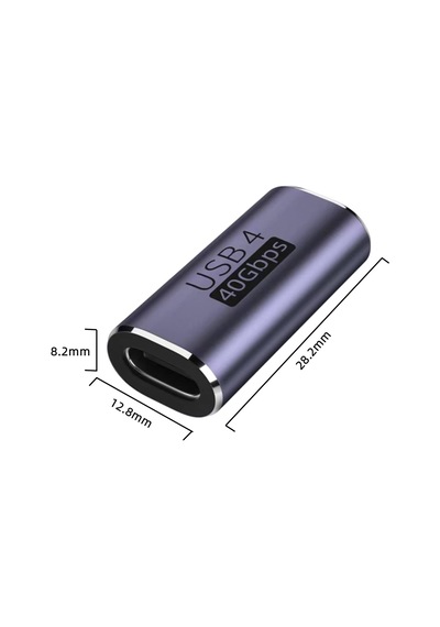 Usb C Dişi Adaptör 2 Paket, 40gbps Usb4 Adaptör Desteği 100w, 8k 60hz, 5k 60hz, 4k 120hz Thunderbolt 4/3, Macbook Pro 2021, Macbook Air 2022 Ve Daha Fazla Tip C Cihazlarla Uyumlu