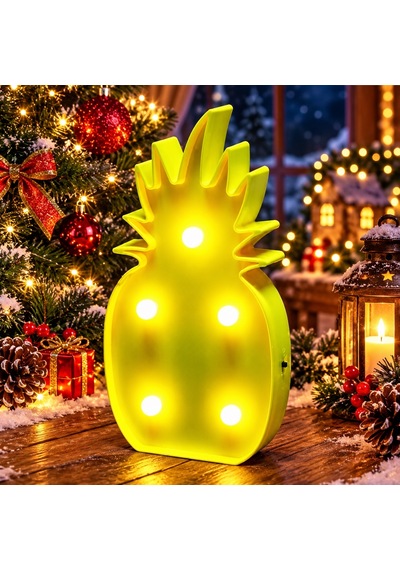 Led Işıklı Ananas Yılbaşı Ağacı Dekorları Gün Işığı Led Işıklı Anans Pıneapple Led Light Sabit Yanar Diğer