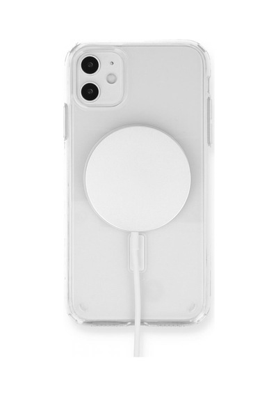 Apple Uyumlu iPhone 12 Kılıf Magsafe Şeffaf Silikon