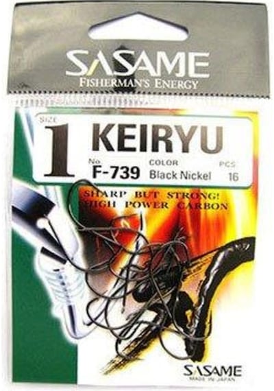 Sasame Keiryu F-739 Black Nikel Olta Iğnesi
