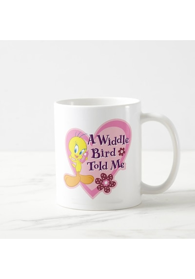 Tweety Baskılı Seramik Beyaz Kupa