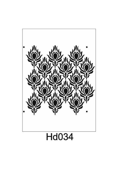 Duvar Dekor Stencil Şablon 40X40 Hd-034