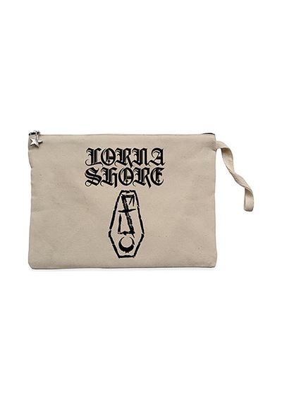 Lorna Shore FFlesh Coffin Krem Clutch Cüzdan / El Çantası Krem