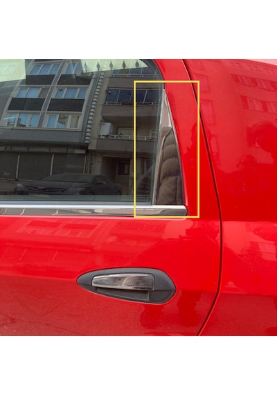 Fiat Punto Arka Kelebek Cam Kromu 2006 Üzeri 2Parça Paslanmaz Çel