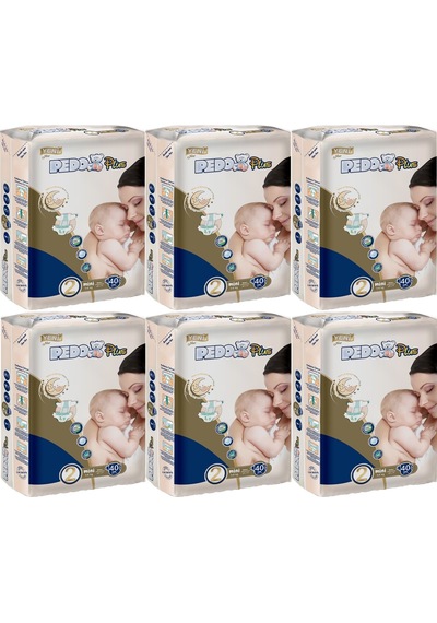 Pedo Plus Bebek Bezi Beden:2 3-6kg Mini 240 Adet Jumbo Avantaj 6'lı