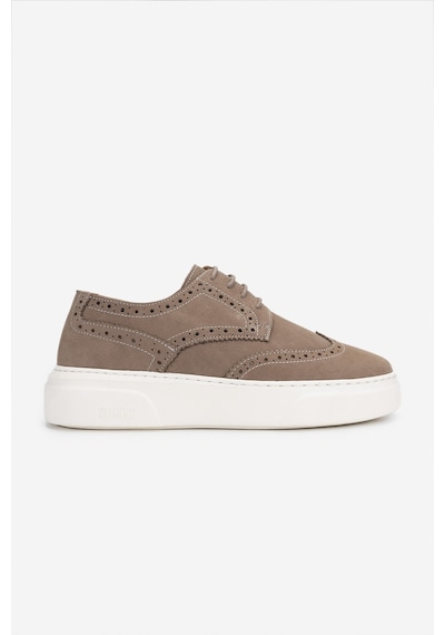 Valmenti Erkek Hakiki Deri Vizon Nubuk Sneakers & Spor Ayakkabı 871 1207 Erk Erk Y25 Vızon Nbk Vizon