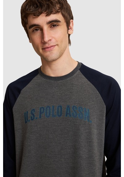 U.S. Polo Assn. Erkek Lacivert Pijama Takımı 50333259-vr033
