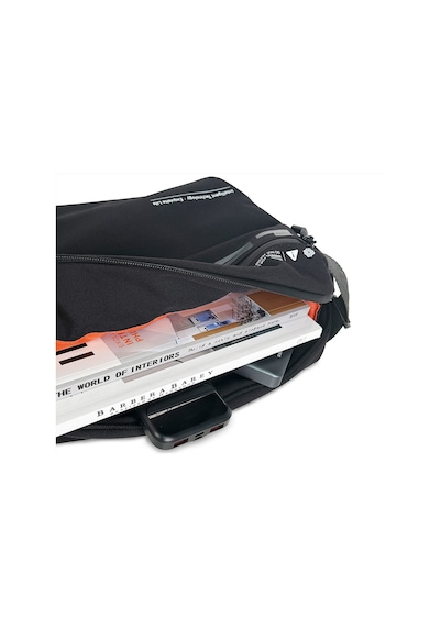 Lenyes Lb594 Innovator Crossbody Serisi Manyetik Tokalı 500d Su Geçirmez Kumaşlı Omuz Çantası Siyah