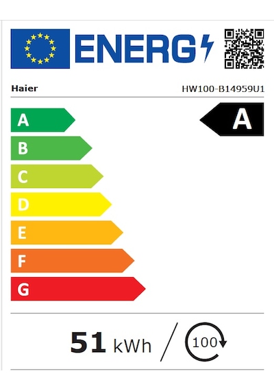 HAIER HW100-B14959N1TR A Enerji Sınıfı 10 Kg 1400 Devir Çamaşır Makinesi Beyaz