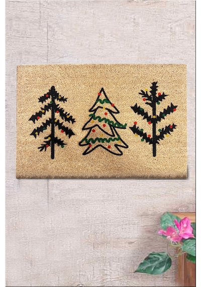 Co Co Borovica 40x60 cm Doğal Ko ko Kıl paspas,Hindistan Naturel Kapı Önü Paspası