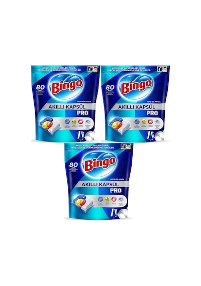Bingo Akıllı Kapsül Pro Bulaşık Makinesi Deterjanı Tablet 240adet