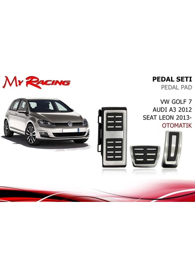 Golf 7-A3-Polo-Leon-Passat Alüminyum Pedal Set  Otom-Manue-Otomatik