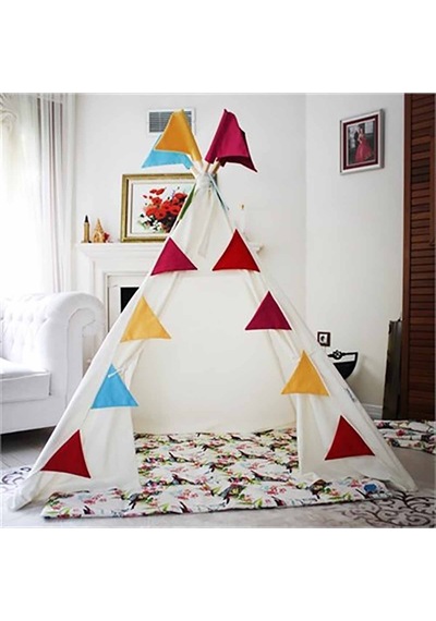 Kiddy's Teepee Süs Bayrakları - Renkli