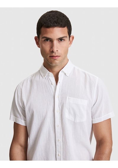 Pierre Cardin Erkek Beyaz Gömlek Kısa Kollu 50320933-vr013