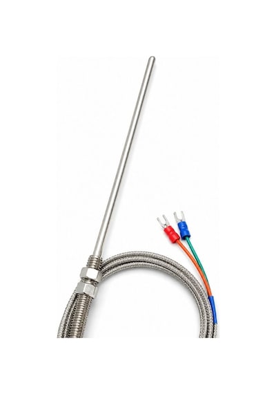 Wrnt-03 K Tipi M8 Vidalı Termokupl Sıcaklık Sensörü - 15 Cm Prob / 2m Kablo