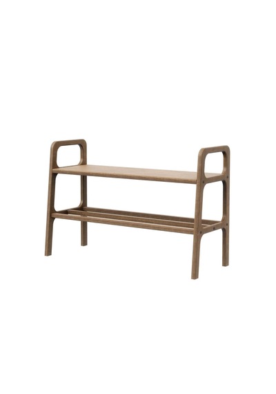Woodesk Porta, Ahşap, Ayakkabılık, 100x40, Ceviz Renk Ceviz