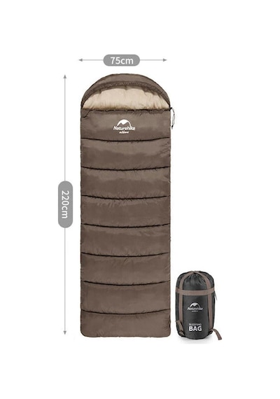 Naturehike U150 Uyku Tulumu -6 C Kahverengi Renk Kahverengi