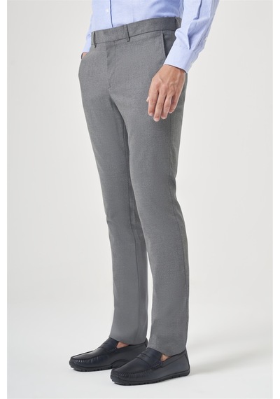 İmza Gri Yan Cep Slim Fit Esnek Chino Pantolon 1003260154
