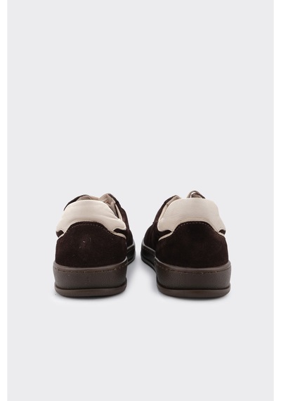 Derinet Hakiki Deri Comfort Taban Kadın Sneaker Kahve Süet Kahve Süet