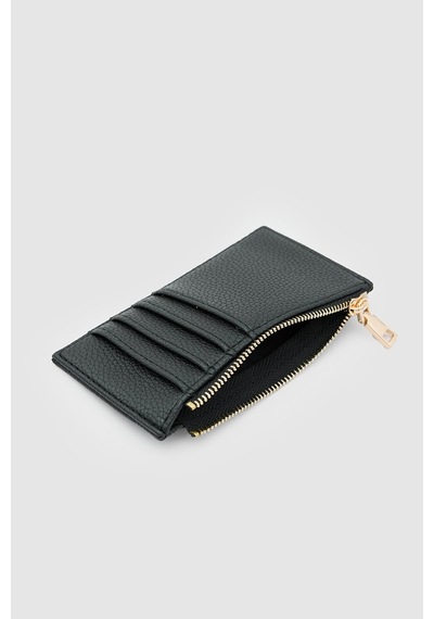Shule Bags Linn Dokulu Kadın Kartlık Siyah