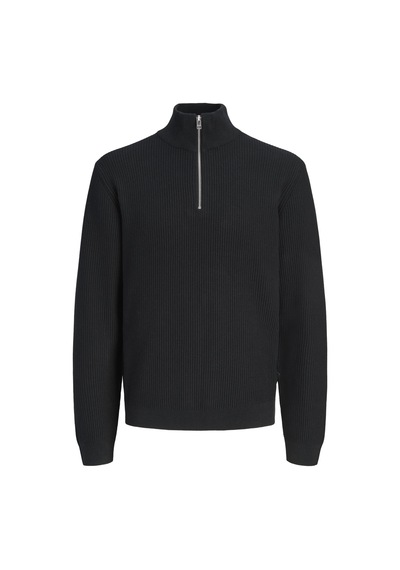 Jack & Jones Jprblaconnor Knıt Half Zıp Siyah