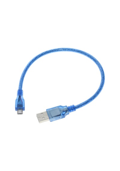 Alkatronik-30Cm Micro Usb Kablo Mavi 480 Mbps Usb 2.0 Hot Swap