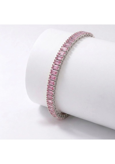 Moncuk Design 5mm Pembe Zirkon Taşlı Ayarlanabilir Su Yolu Kadın Bileklik 3351kbv4d1 Sarı