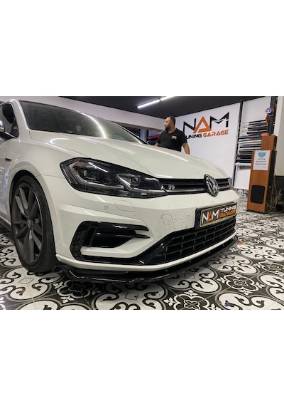Vw Golf 7 - 7.5 R Ön Tampon Lipi Plastik Piano Black