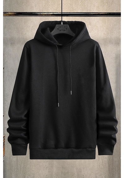 Uyguntarz Unisex Sometimes X Baskılı Sweatshirt siyah