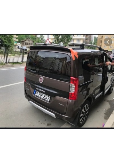 Fiat Fiorino 2009-2019 Spoyler Parlak Siyah Boyalı Spoiler