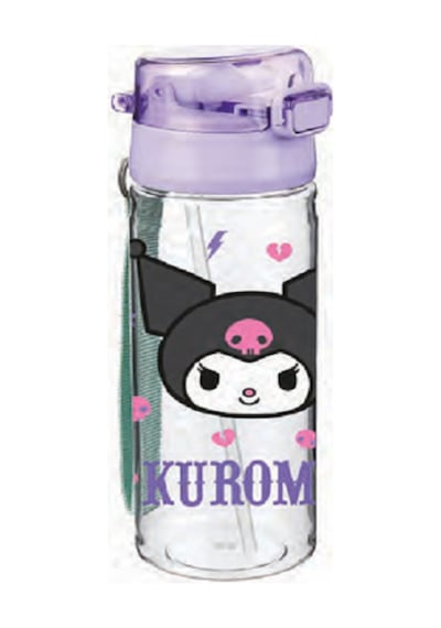Kuromi İlk Okul Çanta Seti - Orjinal Lisanslı / Mor Siyah - Beslenme + Kutusu + Kalemlik + Suluk Set