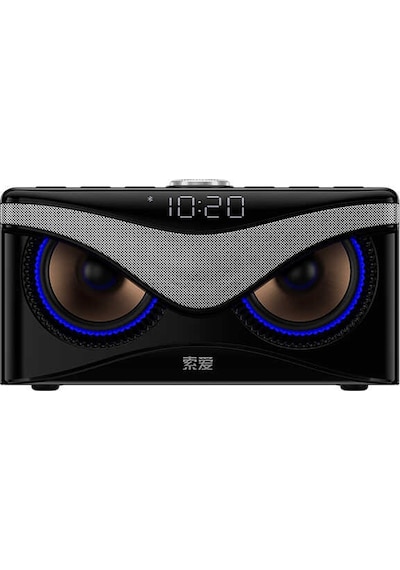 Soaiy S10 Taşınabilir Kablosuz Bluetooth Hoparlör - Dijital Saat & FM Radyo & USB & Hafıza Kartı - ZORE-219066